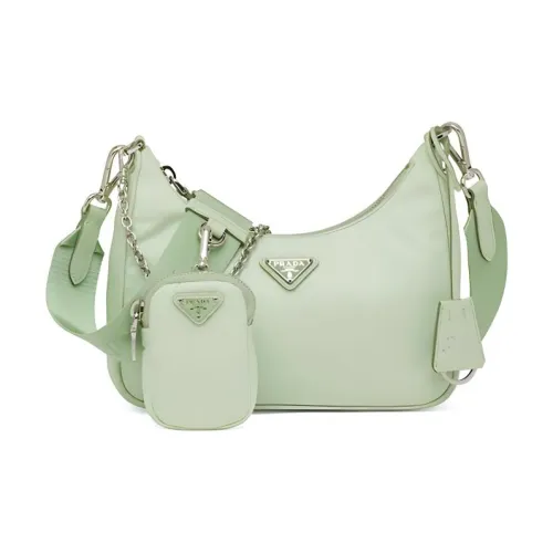 PRADA Nylon goldfarbenen Bag Handbag goldfarbenen Bag Mini Women's Aqua Green