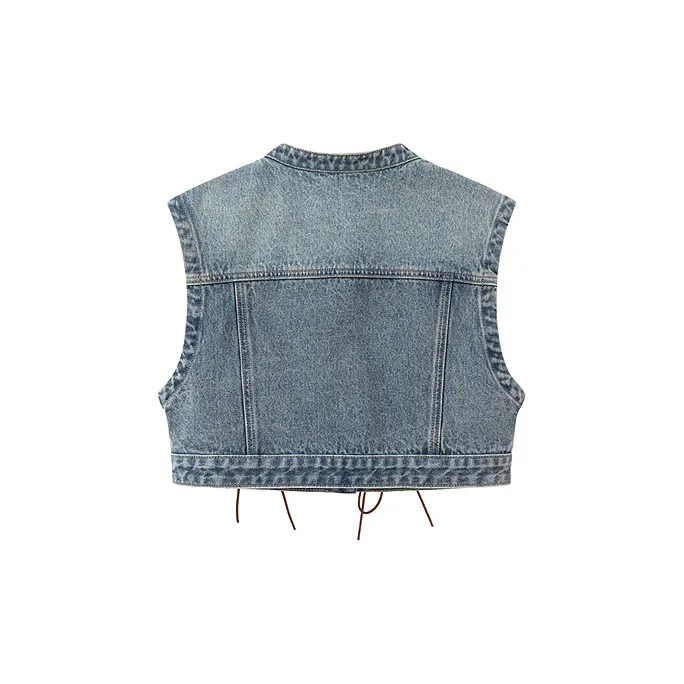 CHUU Vests Women's Medium Denim Blue-1