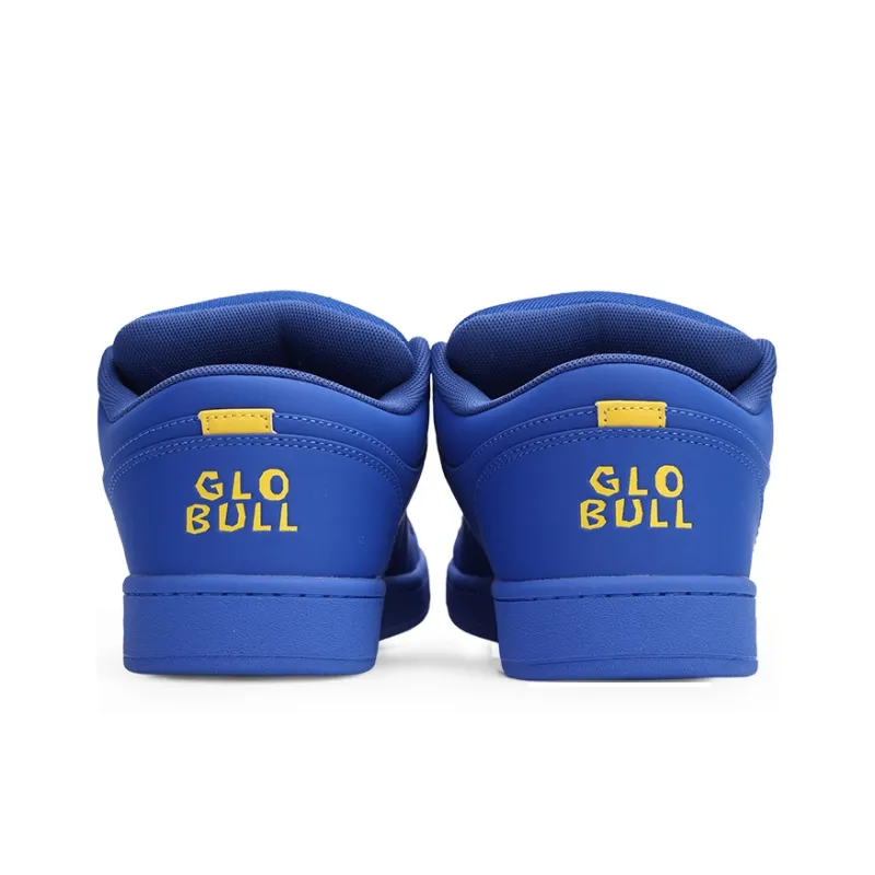 GLO BULL Skateboard Shoes Unisex Low Top Royal Blue Yellow-4