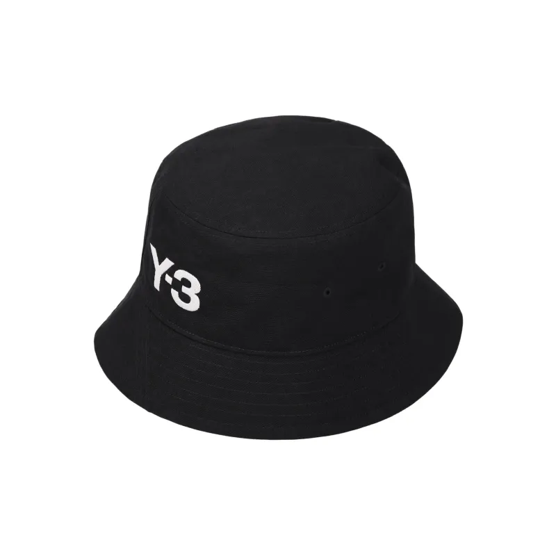 Y 3 Polyester Bucket Hats Unisex Black-3