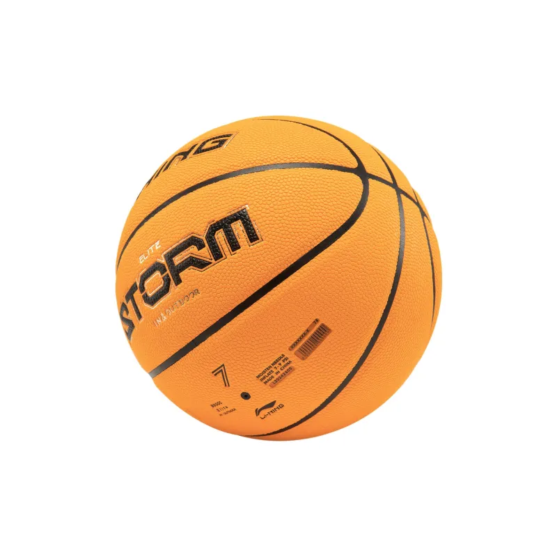 LiNing Professional Basketball Series B8000 PU Basketball Brown Yellow Size 7 Training Unisex-4