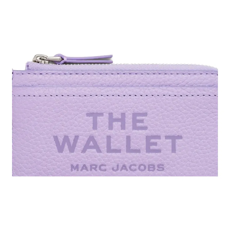 MARC JACOBS The Leather Top Zip Wallet-4