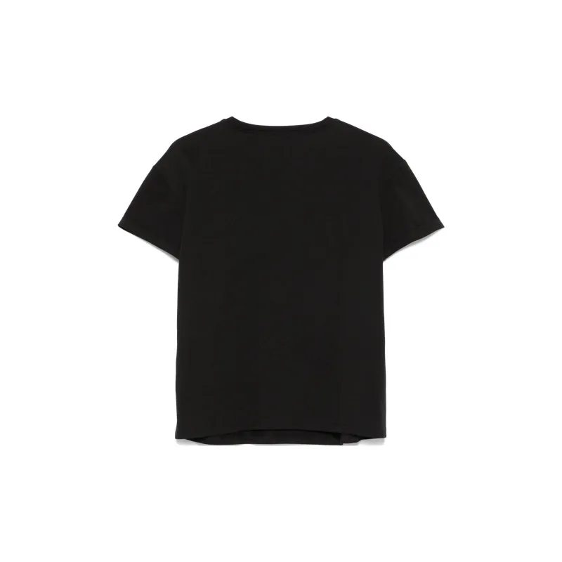 LIU·JO Rhinestone logo T shirt-1