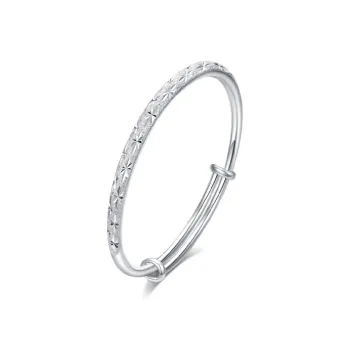 MISS TOOYA Sterling Silver Bangles Women's Mom