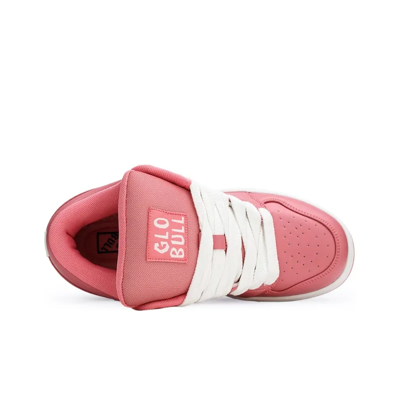 GLO BULL Skateboard Shoes Unisex Low Top Pink White-3