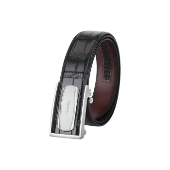 CATELLES Stainless Steel Crocodile Leather Leather Belts Men's 3.5cm/3.8cm