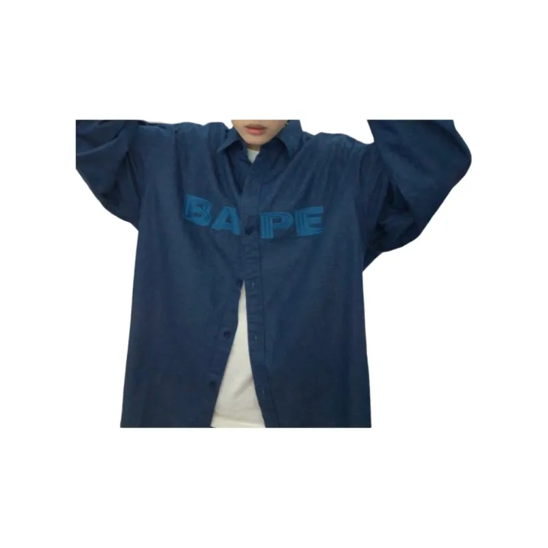 Bape Denim Loose Fit Shirt-4