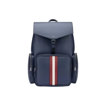 BALLY Fabric Backpack Men's Blue