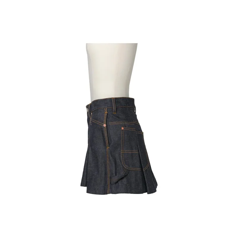 Sacai Denim Mix Shorts 'Indigo'-2