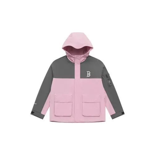 MLB Boston Red Sox Basic Collection SS25 Jacket Unisex Heather Gray Purple