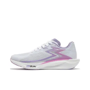 361° Wear Resistant Cushioning Breathable Low Top Training Running Shoes Unisex Gray Purple
