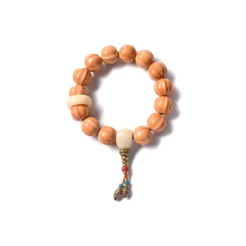 Abby's Wonderland Monkey Head Walnut Bracelets Unisex