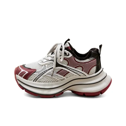 A Poinsettia Princess Low Top Chunky Sneakers Women's