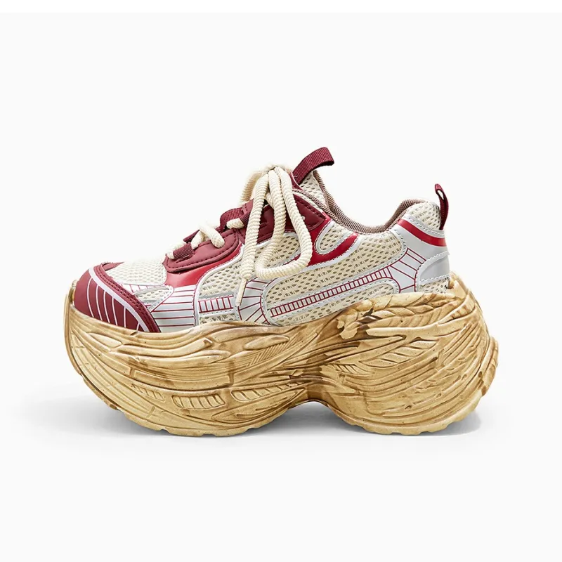 A Poinsettia Princess Low Top Chunky Sneakers Women's-5