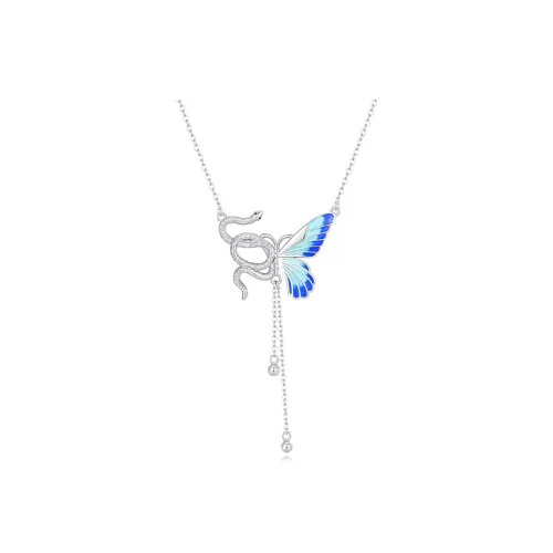 CHAOHONGJI Foot Silver 990 Collarbone Chain Women's