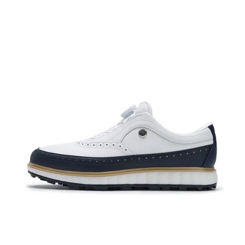FILA NOBLE Cushioning Wear Resistant Low Top Training Shoes Men's FILA White Celebration Blue