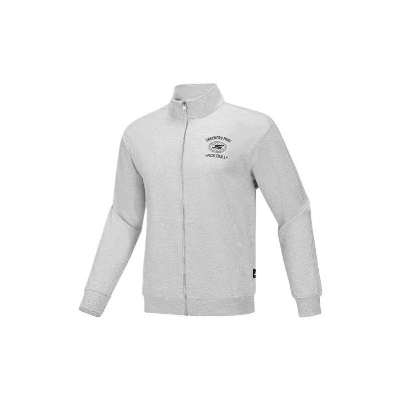 Skechers Basic Sports Series Jackets Coats Men's Fine Textured Ash Gray ...