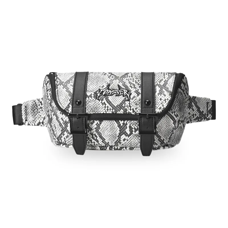 GLORY&CO PVC Crossbody Bag Regular Men's Gray White-2