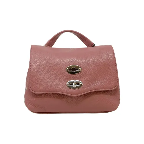 Zanellato Postina Leather Shoulder Bag Crossbody Bag Handbag Women's Pink