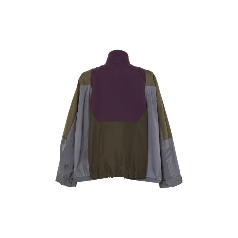 Sacai Matelasse Twill Mix Zipped Jacket-1