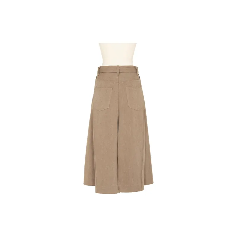 Sacai SS25 Denim Long Skirts Women's Light Umber-1