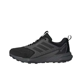 Adidas Tracefinder Trail Slip Resistant Low Top Running Shoes Men's Black