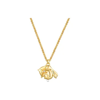 Social Talent 18K Gold Plated Copper Necklaces Women's