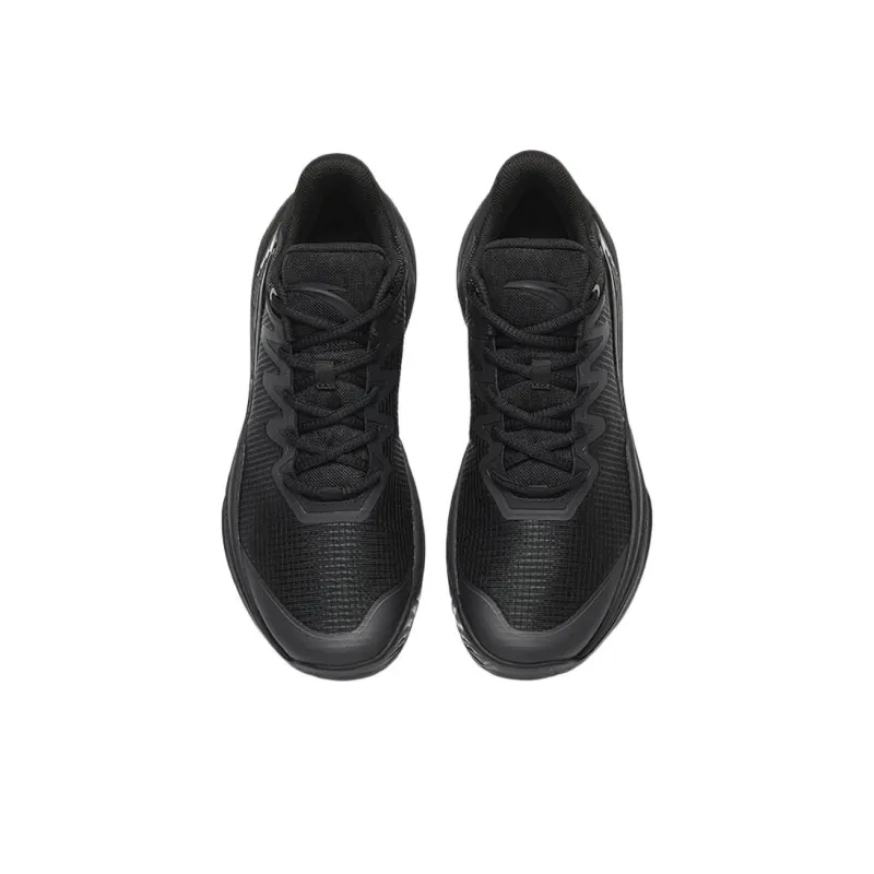 Anta See Mountain 2.5 Cushioning Wear-Resistant Low-Top Basketball Shoes Men's Basic Black-2