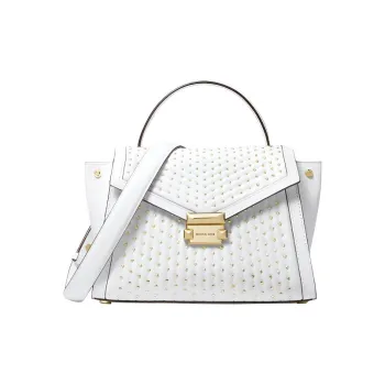 MICHAEL KORS MICHAEL KORS Luggage Collection Sheepskin Crossbody Bags Handbags Women's Pure White