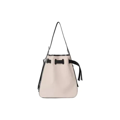 Ecco Cow Leather With Textile Shoulder Bag Medium Size Women's Lime Gray