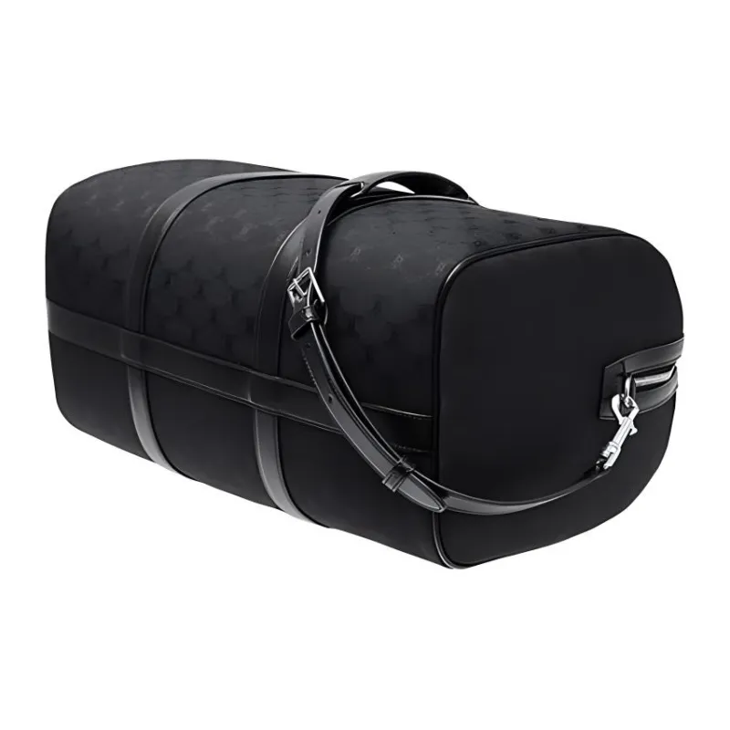 CELINE Triomphe Cow Leather Travel Bag Unisex Black-3