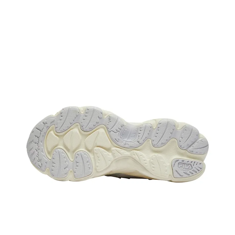 FILA KIDS BOA Kids' Running Shoes Milk White/Rain Mist Gray Unisex-5