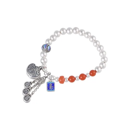 JINLUWANG 999 Fine Silver Bracelets Women's