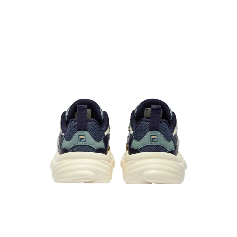 FILA KIDS BOA Anti Slip Wear Resistant Low Top Kids' Running Shoes Gray Blue/White Children Aged 3 7 Years Old-4