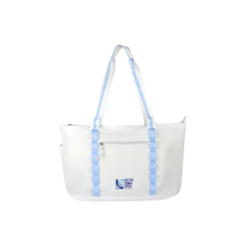 VICTOR PU Tote Bag Shopping Bag Handbag Unisex Moon White