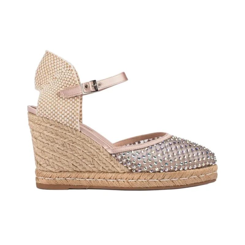 Le Silla Gilda Wedge Heel High Heels 10cm Women's Beige-1