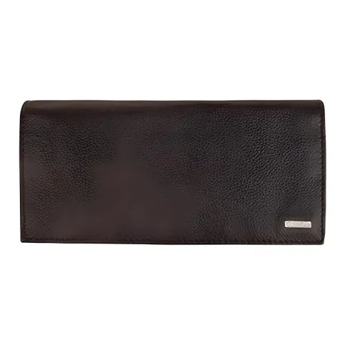 CALVIN YM0YM00313 Leather Handheld Wallet Men's Brown