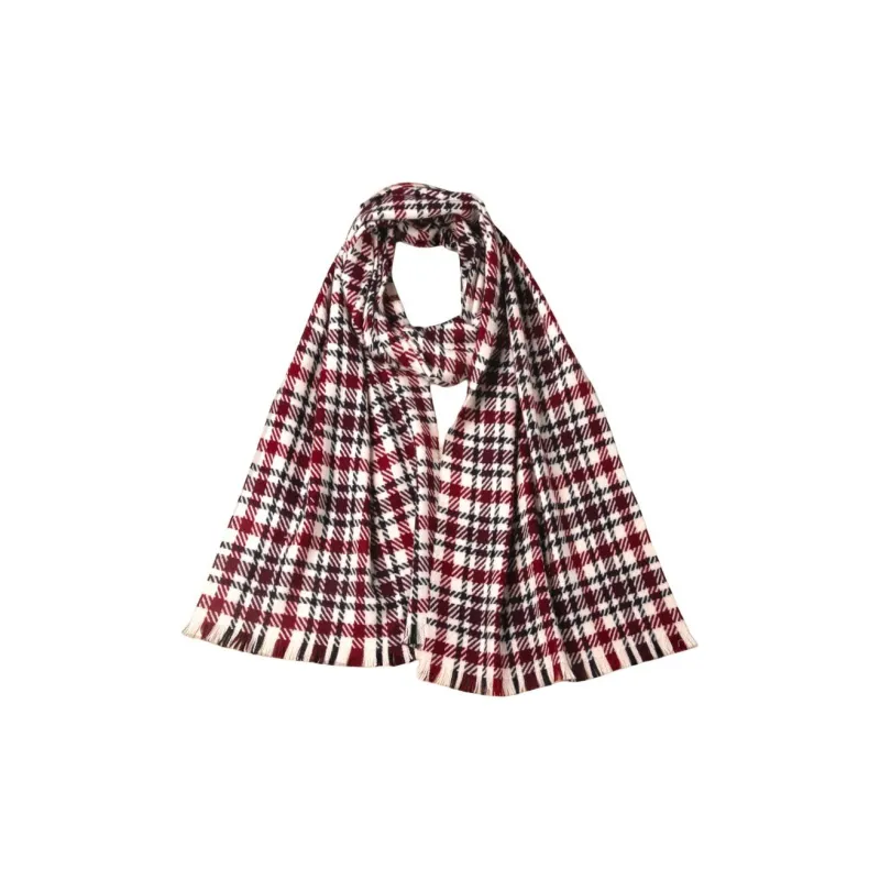Red Bean Cashmere Knit Scarves Women's-4