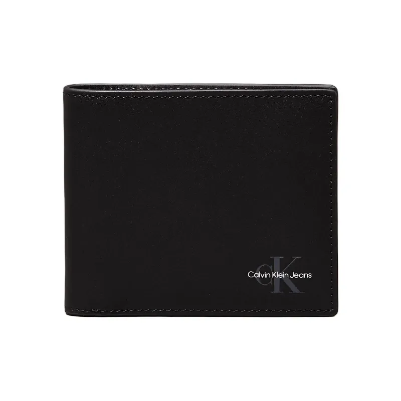 CALVIN KLEIN Leather Wallet Men's Black-0