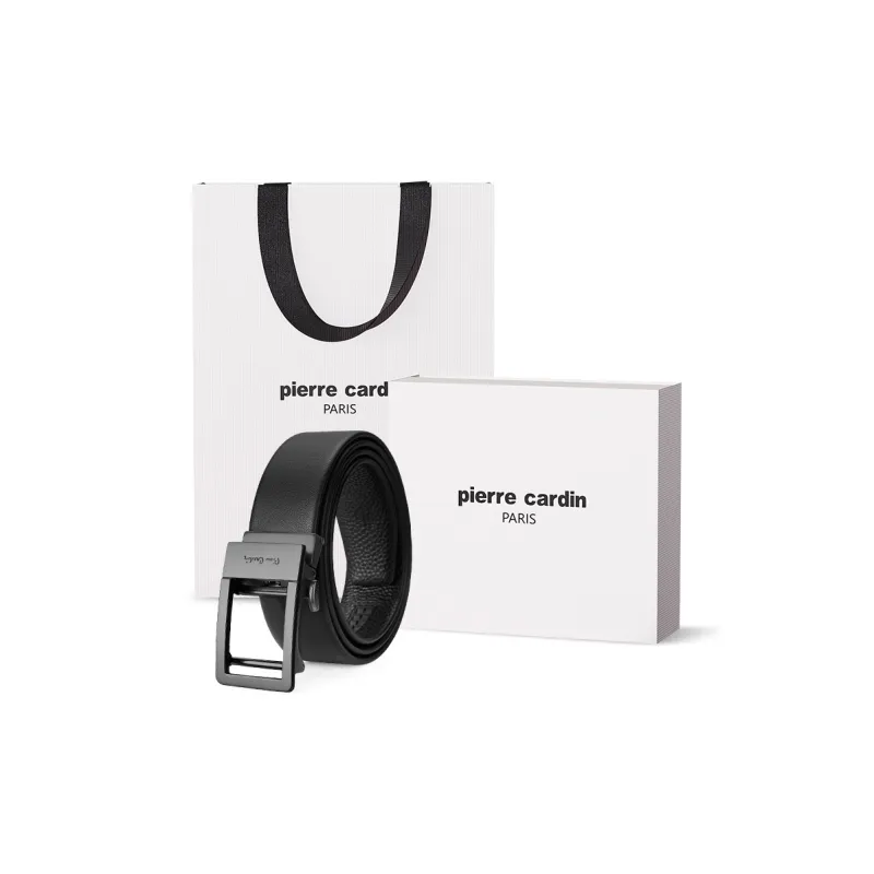 PIERRE CARDIN Cow Leather, Father, Father in Law, Dad Belt Box Men's 3.5cm-27