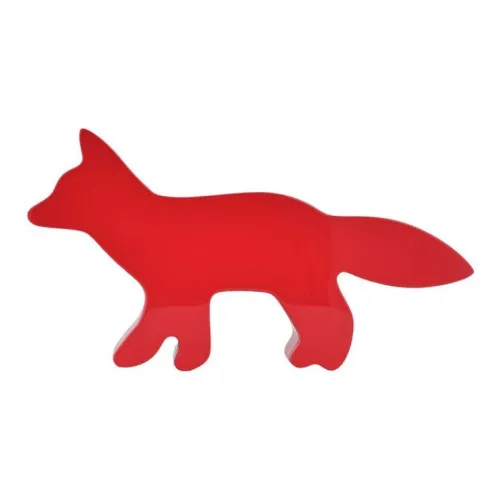 Maison Kitsune Medium-Density Fiber Board Artificial Leather Jewelry Boxes Unisex Red/Purple