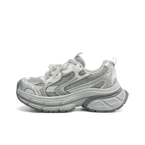 BOERDIQI Breathable Lightweight Height Increasing Low Top Chunky Sneakers Women's