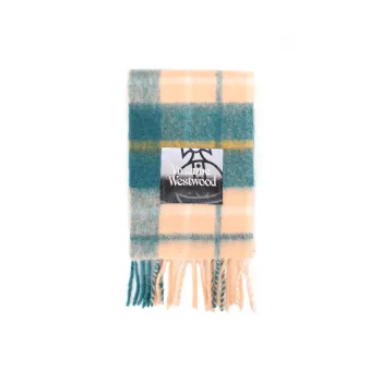 Vivienne Westwood Tartan Scarf Fringed Scarf