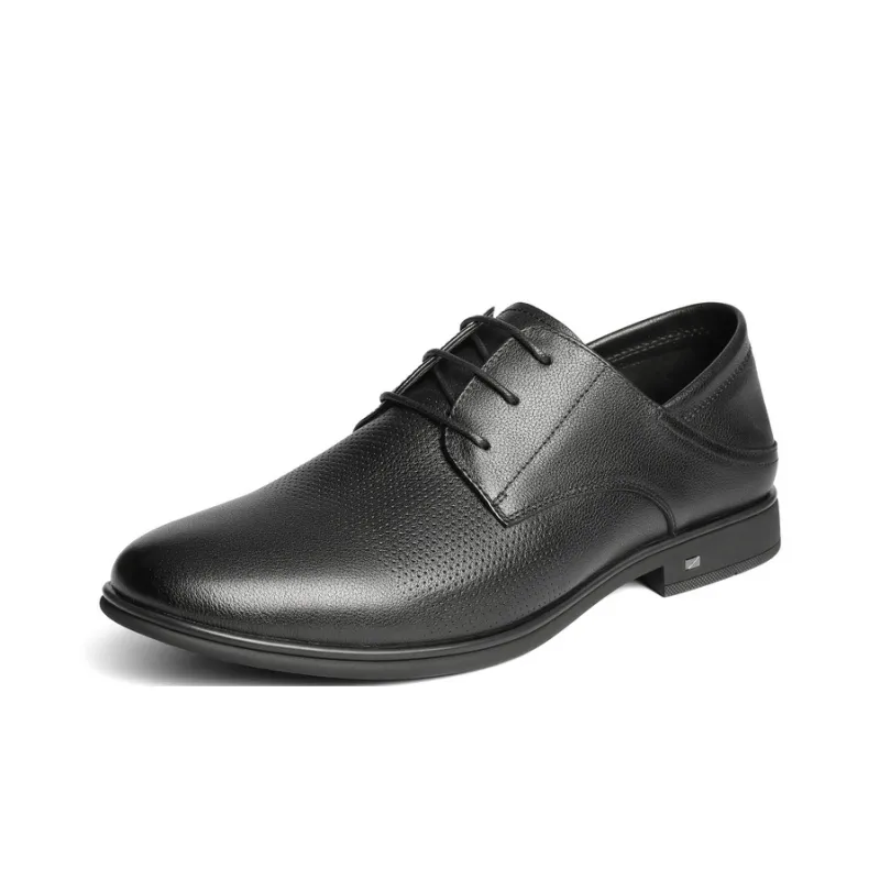 BELLE Dress Shoes Men Low Top Black-1