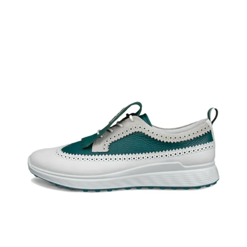 Ecco Golf S Casual Collection Low Top Golf Shoes Men's White Green-0