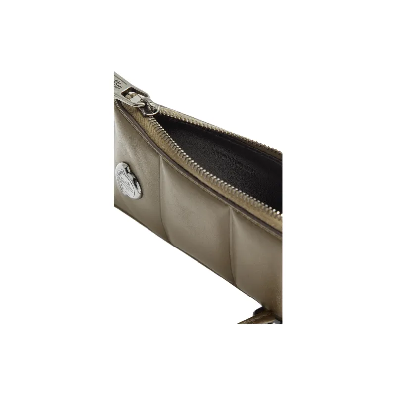 Moncler Leather Card Holder Unisex Olive Green-2