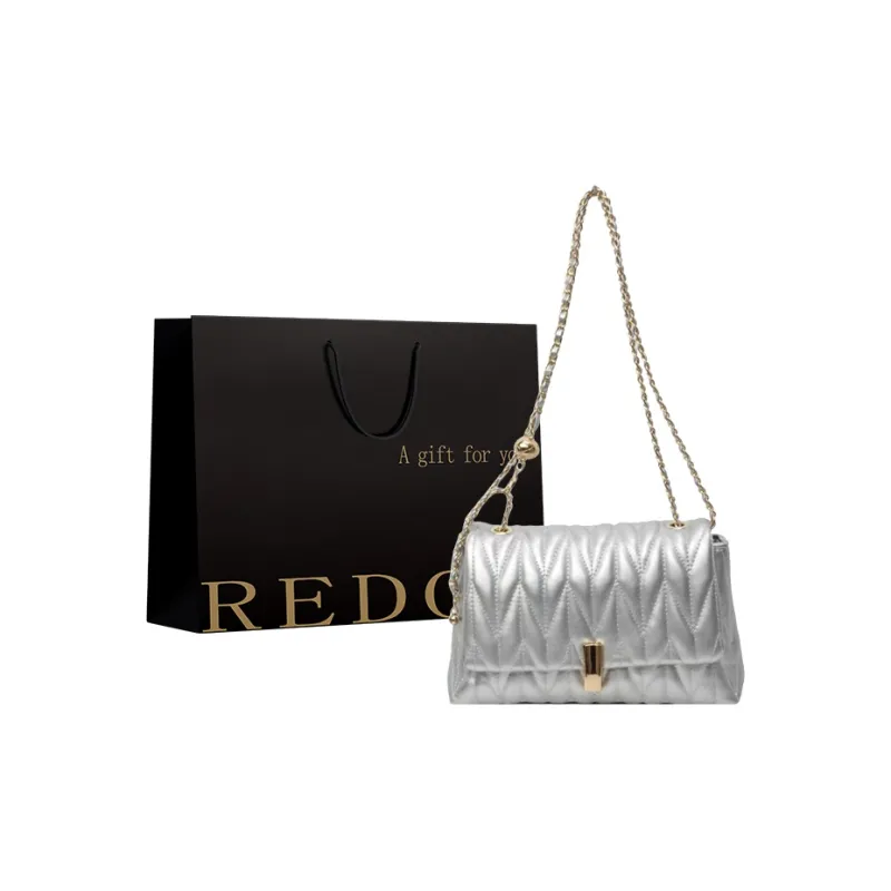 REDOO PU Portable Crossbody Bag, Shoulder Bag Women's White/Silver/Black/Pink-5