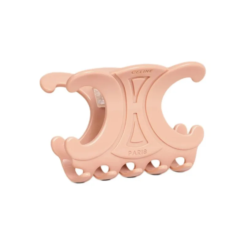CELINE Triomphe Large Hair Claw In Acetate-1