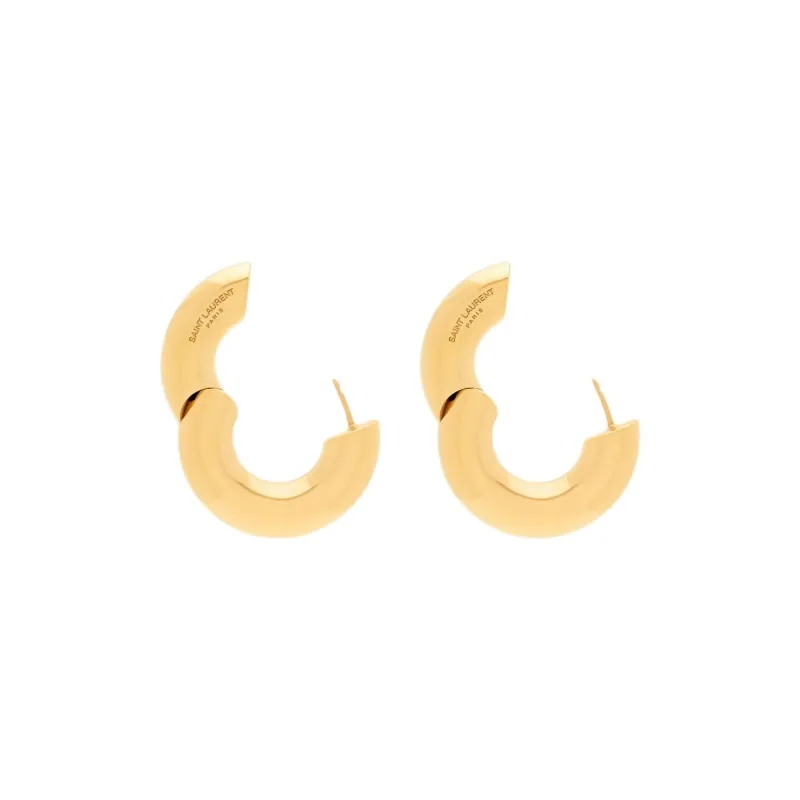 SAINT LAURENT Metal Earrings Women's Gold-2