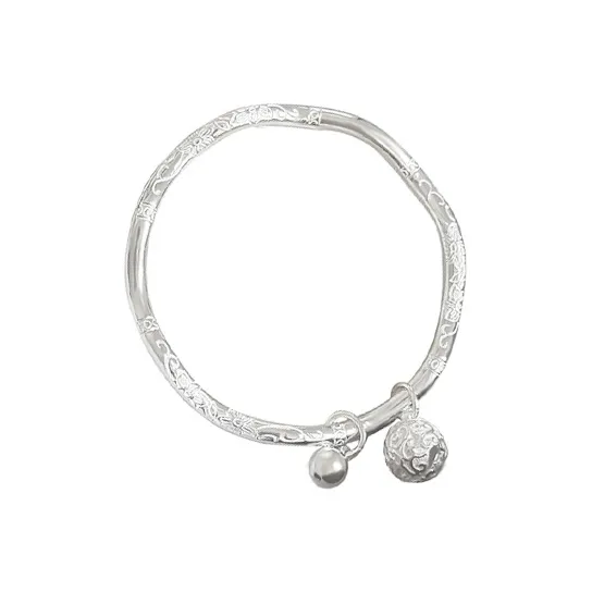 UZIID S999 Fine Silver Sterling Silver Bracelets Women's Silver-0